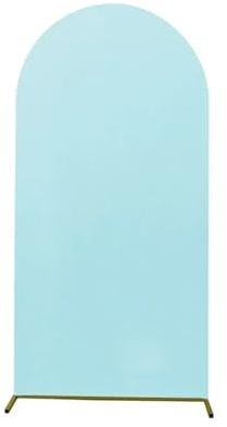 Bröllopsbågsöverdrag bakgrundsduk med båge för bröllopsdekoration, mycket elastisk, för födelsedagsfester, ceremonier och banketter (ljusblå, 150 x 65 cm)