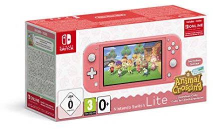 Nintendo Switch Lite Koralle & Animal Crossing: New Horizons-Edition