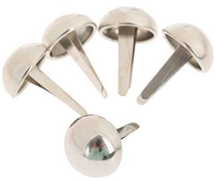 100pcs Silver Rembourrage Nail Mobilier Décoratif Coups de dôme Porte-ongles Boîte De Boîte De Boîte De Boîte Décorative Tige Décoratif Stud Pushpin DUO ER (Couleur : 12X19mm)