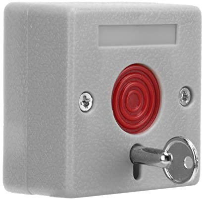 Botón de Pánico Botón de Emergencia Incrustado Duradero a Prueba de Fuego Seguridad del Hogar Botón de Alarma Antirrobo Reinicio Manual de la Llave