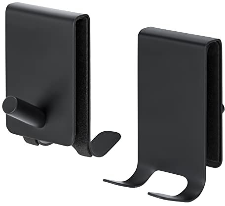 QIMEI-SHOP Hooks for Shower Door Stainless Steel Shower Screen Hook with Sponge Pads Hooks for Shower Cubicle for Glass Thicknesses of 4-10 mm for Bathroom 2PCS