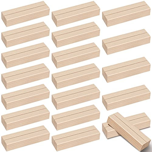 Kartenhalter/20 Stück Holz Fotohalter , Kann als Tischkartenhalter Menükartenhalter Kartenhalter Hochzeit Card Holder und Postkartenständer, Dekorativ,um fest zu stehen