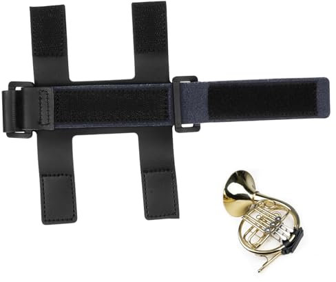 UPKOCH French Horn Handgriff Mit Verstellbarem Leder-handschlaufe Rutschfester Handpad Für Musiker Langlebiges Pu-material Einfach Zu Befestigen Für Hornspieler
