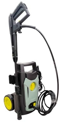 Avilia Kallvattenstvätt med hjul perfekt för rengöring av bil, motorcykel, cykel - 1 200 W, 80/100 bar, 6,5 l/min, 5 m elkabel