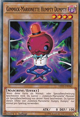 LED5-DE042 - Gimmick-Marionette Humpty Dumpty - Common - Deutsch - Legendary Duelists: Immortal Destiny - mit LMS Trading Fieldcenter-Karte Yugioh
