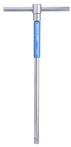 sourcing map Juego de llaves hexagonales deslizantes con mango en T de 10 mm, fundas métricas de 3 vías para reparación del hogar