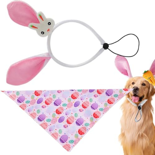 Påsk husdjursscarf, hund påsk triangel haklappar, justerbar hundhalsduk, husdjurstillbehör för små hundar, valp påskhalsduk, medelstor hundhalsduk, påskhalsduk för hundar, triangelhalsduk för hundar