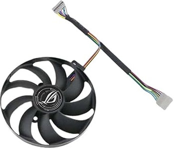 ASUS ROG STRIX RTX 2060 2070 2080 Ti & RX 5600 5700 XT Series Replacement Fan for ASUS Graphics Cards, Air Cooling, 87mm, 7-Pin Graphics Card Cooler, VGA Card Replacement GPU Fan (Fan C)
