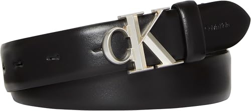 Calvin Klein Damen Ck Buckle 30mm Fixed Belt Lv04f7054g Gürtel (1er Pack)