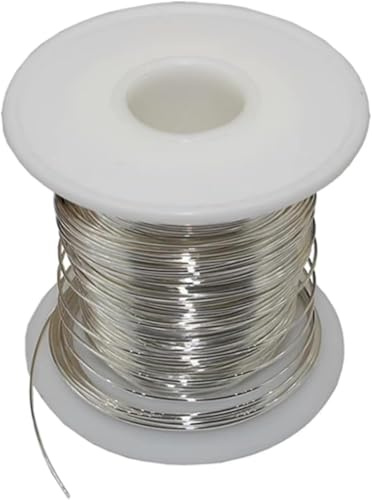 Bendy Craft Silvertråd Ren silvertråd Längd 20 cm, Sterling silvertråd Diameter 1-2 mm Lämplig for hantverk och industriella tillämpningar(Diameter 1mm)