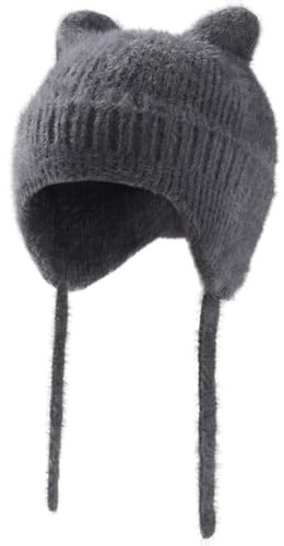Coubeau Beanie Kinder Baby Mütze - Baby Strickmütze Winter Babymütze für Mädchen Jungen Kleinkind Katzenohrenform mütze