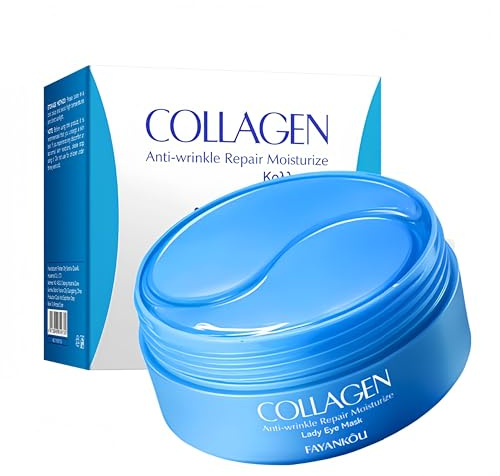 Luthando 60 Parches de Colágeno Antiedad para Ojos - Parches Hidratantes con Ácido Hialurónico para Ojeras, Bolsas y Arrugas