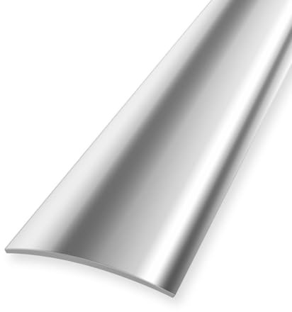 PROVISTON Übergangsprofil selbstklebend Edelstahl glänzend 30 mm für saubere Bodenübergänge ohne Bohren - Länge 900 mm