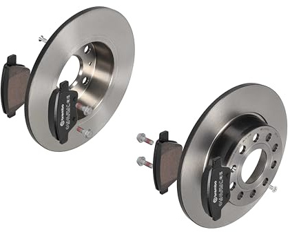 BREMBO BREMSSCHEIBEN Ø272mm + BREMSBELÄGE HINTEN FÜR VW GOLF 6 5K1 TOURAN 1T3