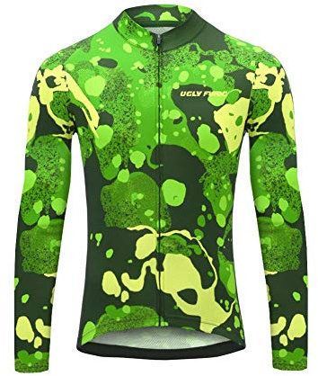 UGLY FROG Spring&Autumn Fahrradbekleidung Langarmtrikot/Kit Hose Atmungsaktiv Schnell Trocken Damen Langarm Radfahren Jersey Set Mountain Biking Anzug Kleidung Kompression Hosen