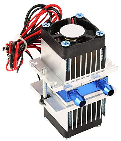 Thermoelektrischer Kühler, DC12V DIY Semiconductor Thermoelektrischer Kühler Peltier Refrigeration Water Cooling Device für die Kühlung von kleinen Räumen, das Erlernen (120W)