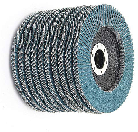 10 pièces meules disques à lamelles disques de ponçage 125mm 5 pouces 40/60/80/120 grain meuleuse d'angle outil abrasif outils en bois, 40