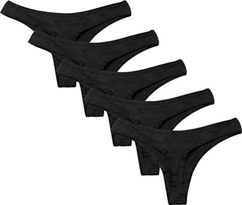 Calosy Biancheria Intima da Donna Multi Pezzi Cotone Spandex Perizoma Intimo Comode Mutandine Perizoma