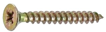 Vynex 310178019788 Vis Agglo à Tête Fraisée Pozidriv, Acier Bichromaté, 45mm Longueur, 5mm Diamètre, Lot de 12