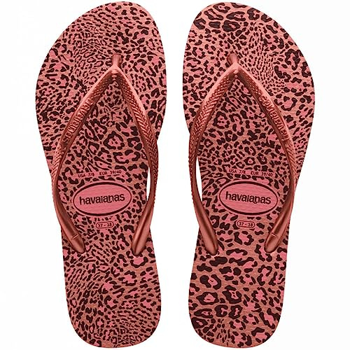 Havaianas Slim Animals RoseGolden Infradito Crocus Rose/Golden Blush, 10/11 UK Bambine e ragazze, Crocus Rose Golden Blush