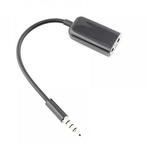 Mr Gadget's Solutions - Adaptador de cable divisor en Y para auriculares de 3,5 mm, conector macho a doble hembra