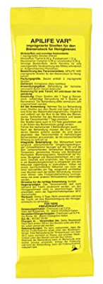 5x ApiLife Var Verdunstungsstreifen gegen Varroa Milbe Imkerei Beuten Bienen