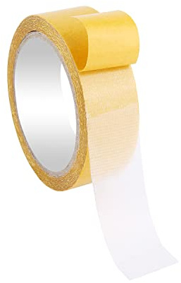 TOYMIS Double-Sided Fabric Tape Heavy Duty, 1.2inch x 32.8ft Multifunctional Double Sided Carpet Tape Heavy Duty Wide Mounting Tape without Residual for Floors Carpets Mats Walls Crafts