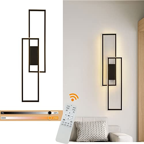kangten Wandleuchte LED Lange Wandlampe Acryl Metall LED Fernbedienung Beleuchtungs-Wandleuchte für Wohnzimmer Teeraum Esszimmer