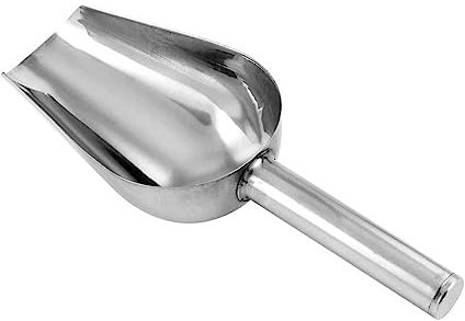 Stainless Steel Ice Scoop, Metal Ice Scooper for Ice Maker, Multipurpose for Candy Kitchen Bar Party Wedding Pet Animal Dog Food Scoop Beach Shovel