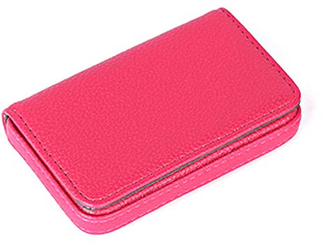 Kartenhülle Magnetschnalle Visitenkartenetui Business Herren Kartenhalter Mode Leder Damen Große Kapazität Tragbares Visitenkartenetui Visitenkartenhalter (Color : 01)