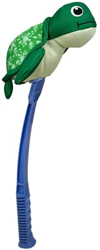 HUNTER Hundespielzeug Splash FLINGERZ Schildkröte, schwimmfähiges Neopren, mit Schleuderstab kombinierbar, ideal für Strand & Wasser, gut sichtbar, waschbar bei 30 °C, Größe: 19 cm