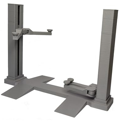 3D M Hebebühne für Auto-Modell, Bausatz, Grau (1:24) Modellbau Diorama Modell Vitrine Zubehör