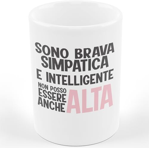 AL PRODUCTION Tazza Mug ANCHE ALTA DESCRIZIONE DIVERTENTE - Tazza regalo di compleanno - Divertente - Humor