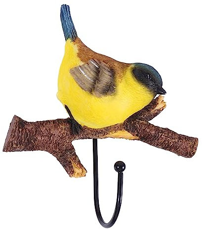 MAGICLULU Kleiderhaken Vogel Aus Harz Wandhaken Dekorativ Verschleißfest Für Garderobe Schmuck Schlüssel Organizer