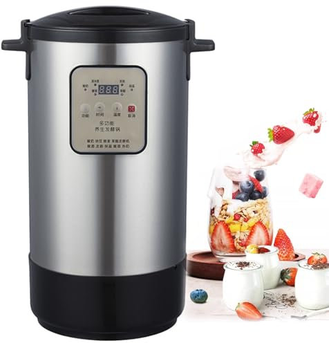 Máquina de Fermentación, 12L Eléctrica Totalmente Automática, Control Inteligente, Yogurtera, Fermentador Multifuncional de Arroz, Vino, Masa, Vinagre de Frutas