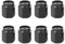 ZXUPOI 8 PCS Tappi Stelo Valvola Pneumatico in Alluminio Universali Parapolvere per Ruote di Auto Moto Biciclette o Skateboard
