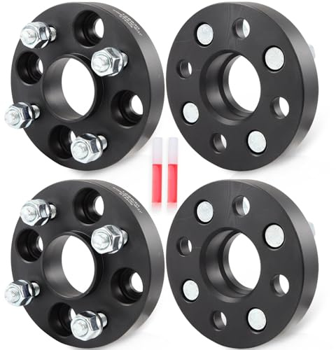 ECCPP 4x100mm to 4x100mm Wheel Spacers 1 inch 4 lug 12x1.5 Fit for Honda Fit 2006-2020| for Honda Civic 1979-2005| for Honda Accord 1982-1989 -4PCS