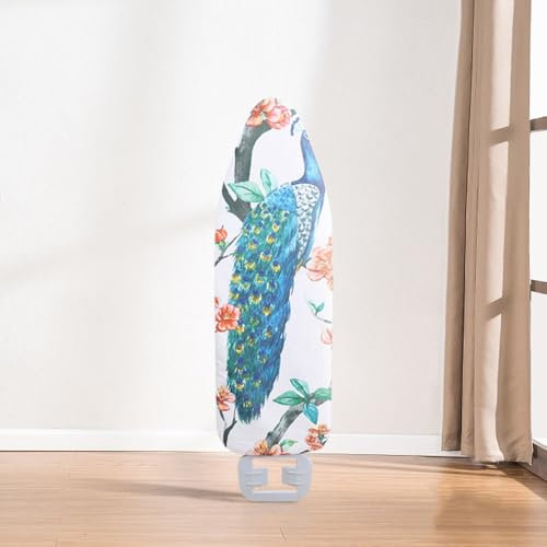 QTWLG Copriasse da Stiro in Cotone E Imbottitura Copriasse da Stiro di Ricambio 50x140cm Imbottitura Termoriflettente Coulisse di Serraggio Spessore Dimensioni Standard(Blue)