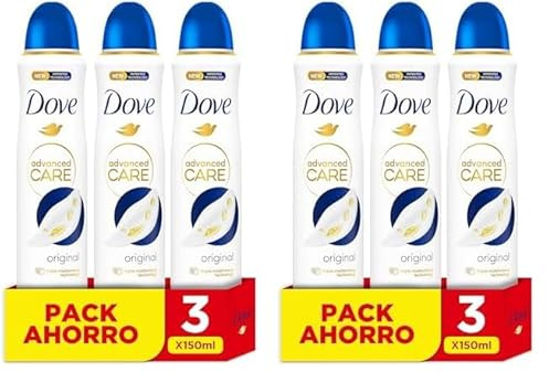 Dove Advanced Care Aerosol Original 72h Pack Ahorro x3 150ML (Paquete de 2)