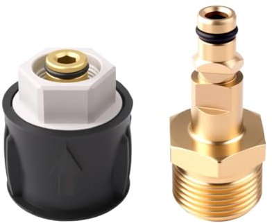 High Pressure Washer Quick Connect Adapter for Karcher K2 K3 K4 K5 K6 K7 Series M22 14mm Fitting Connector Brass High Pressure Washer Adapter for Hose Pipe Kärcher, Yili, Lutian, Liqi