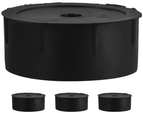 SUPVOX 4 Tapones de Repuesto para Rascador de Gatos de Plástico Negro, Diseño DIY Seguro para Mascotas, Accesorios para Postes M8 en Árboles para Gatos