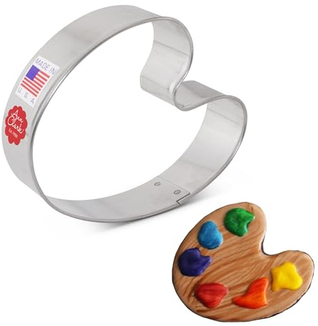 Ann Clark Paint Palette Cookie Cutter 3-1/2 Made in USA