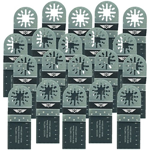 TopsTools 20pcs UN35B_20 35mm Métal Lames multitool Longue durée