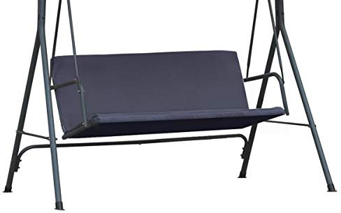 Ersatz-schaukelsitzbezug für Hollywoodschaukel | 100 x 138 cm | Cordura Stoff Sitzbezug für Garten Schaukel Stuhlbezug | Wetterbeständig | 2- und 3-sitzer für den Außenbereich | Graphit [101]