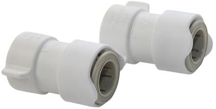 Whale Quick Connect (Push-Fit) Plumbing Fitting - Adapter 1/2 Female-15mm Push Fit, Pack-Size 1 x 2, For Hot and Cold Water, WX1532