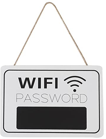 Wifi Passwort Tafel Retro Wandbehang Display Beschilderung Tafel für Coffee Shop Bookstore Decor(1#)