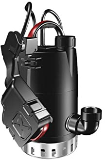 UNILIFT CC5 - A1 Tauchpumpe für Schmutzwasser, max. Durchflussmenge: 1,67 l/s, Netzfrequenz: 50 Hz, 1x220-240 V, 0,98 A, 19,05 x 16 x 30,5 cm, Schwarz/Stahl