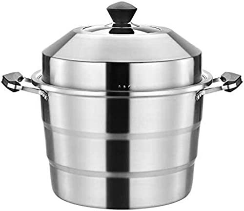 TATSEN Double Boilers Stainless Steel Soup Pot Cookware Kitchen Multi Cooking Tool Steamer Steam Pots Induction Cooker Food Basket (Color : 45cm)