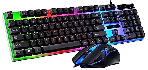Set Wireless Led Keyboard Mechanical Wireless Keyboard Color Led Wireless Mechanical Keyboard Led Wireless Keyboard Usb Keyboard and Wired Mouse and Keyboard