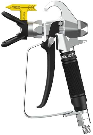 InoKraft Airless Paint Spray Gun High Pressure 3600 PSI with 515 Reversible Nozzle Tip for Exterior Paint/Primer, with Swivel Joint for Airless Paint Sprayers M1 & M3, Paint Sprayer Accessories